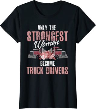 Discover Female Truck Driver T Shirt