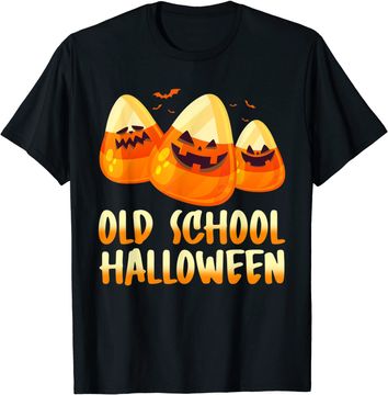 Discover Old school Halloween candy corn T-Shirt