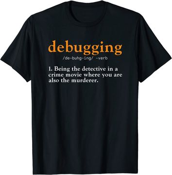 Discover Debugging Definition Tee Code Coding Computer Programmer T-Shirt