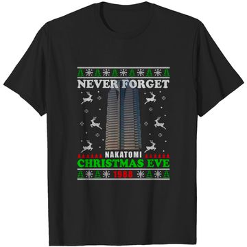 Discover Never Forget Nakatomi Plaza Christmas Eve 1988 Ugly Sweater T Shirt