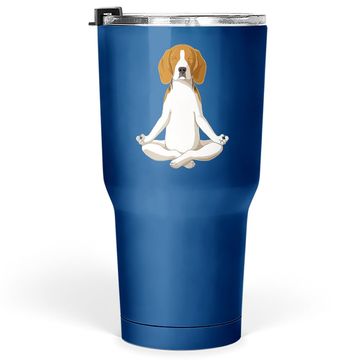 Discover Yoga Dog Beagle Tumbler 30 Oz