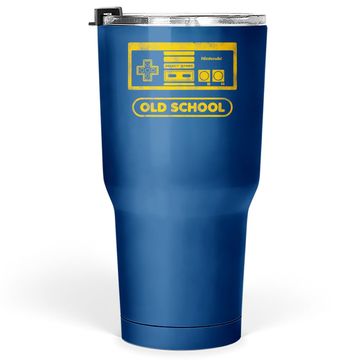 Discover Nintendo Nes Controller Old School Gold Graphic Tumbler 30 Oz