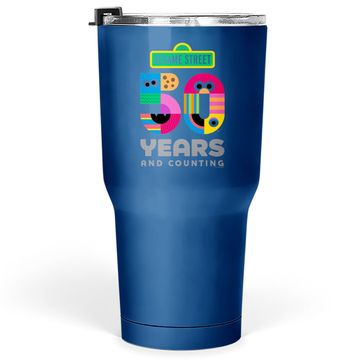 Discover Sesame Street 50 Years Logo Tumbler 30 Oz