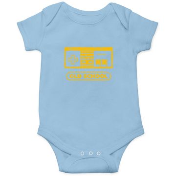 Discover Nintendo Nes Controller Old School Gold Graphic Baby Bodysuit