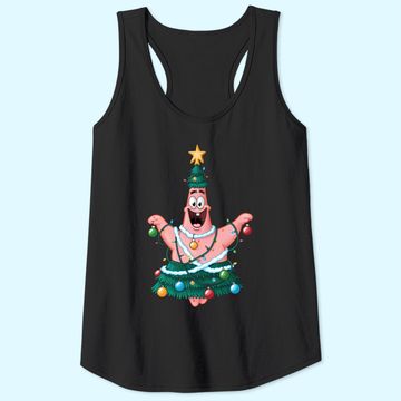 Discover Spongebob Squarepants Patrick Star Lights Christmas Tree Tank Tops
