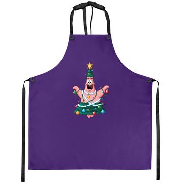 Discover Spongebob Squarepants Patrick Star Lights Christmas Tree Aprons