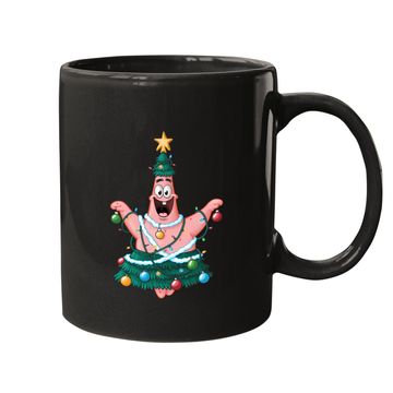 Discover Spongebob Squarepants Patrick Star Lights Christmas Tree Mugs