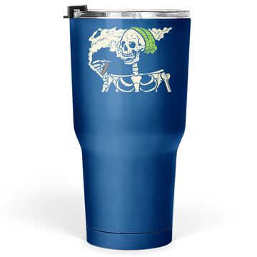 Discover Weed Halloween Skeleton Tumbler 30 Oz