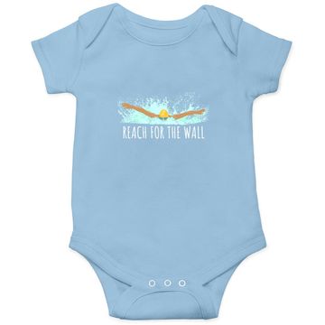 Discover Swimming Quote Saying Baby Bodysuit