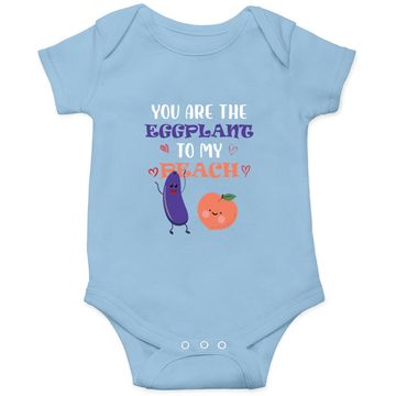 Discover You Are The Eggplant To My Peach Fruit Lover Design Baby Bodysuit