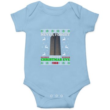 Discover Never Forget Nakatomi Plaza Christmas Eve 1988 Ugly Sweater Baby Bodysuit