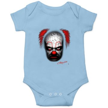 Discover Evil Clown Scary Black Baby Bodysuit