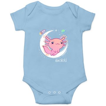 Discover Space Axolotl Kawaii Pastel Goth Baby Bodysuit