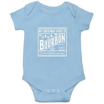 Discover My Christmas Spirit Is Bourbon Baby Bodysuit