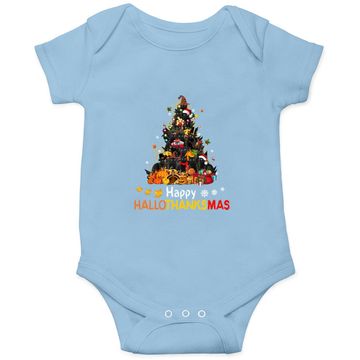 Discover Black Cat Happy Hallothanksmas Baby Bodysuit