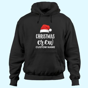 Discover Christmas Crew Custom Name Hoodies