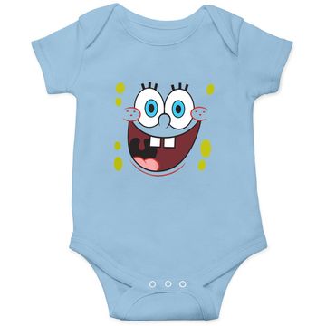 Discover Spongebob Squarepants Bright Eyed Smiling Face Baby Bodysuit Baby Bodysuit