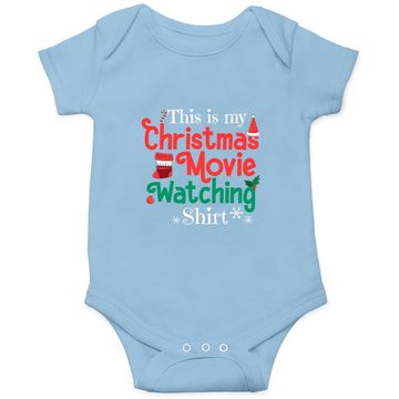 Discover This Is My Christmas Movie Watching Baby Bodysuit