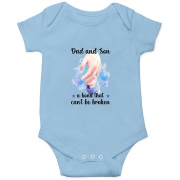 Discover Dad And Son, A Bond That Can't Be Broken Baby Bodysuit