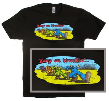 Discover Keep On Truckin' Black T-shirt