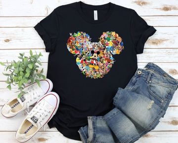 Discover All Disney Characters, Disney Shirt, Disney Trip Shirt