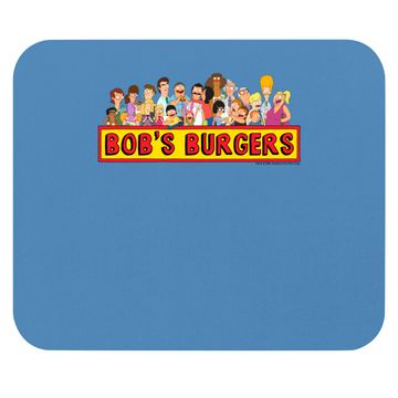 Discover Bob's Burgers All Characters Group Shot Logo Mouse Pads