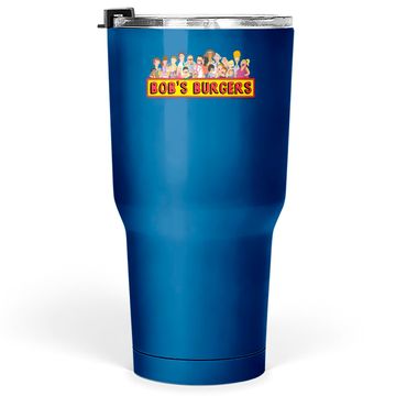 Discover Bob's Burgers All Characters Group Shot Logo Tumblers 30 oz