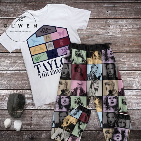 Taylor The Eras Tour Pajamas Set, Taylor Personalized Family Pajamas