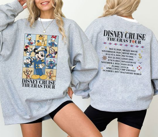 Disneyland Cruise The Eras Tour Shirt, Mickey and Friends Cruising T-Shirt