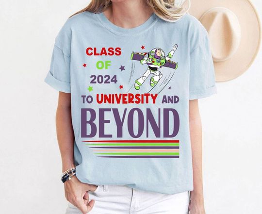 Disney Toy Story Buzz Lightyear Graduation To University And Beyond Shirt