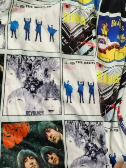 Beatles Sherpa Throw 60Inch By 50 Blanket