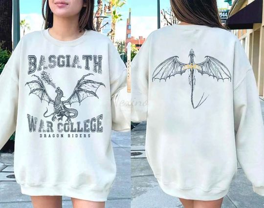 Fourth Wing Double-Sided Sweater, Basgiath War College Sweatshirt