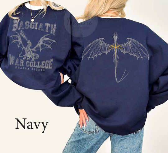 Fourth Wing Double-Sided Sweater, Basgiath War College Sweatshirt