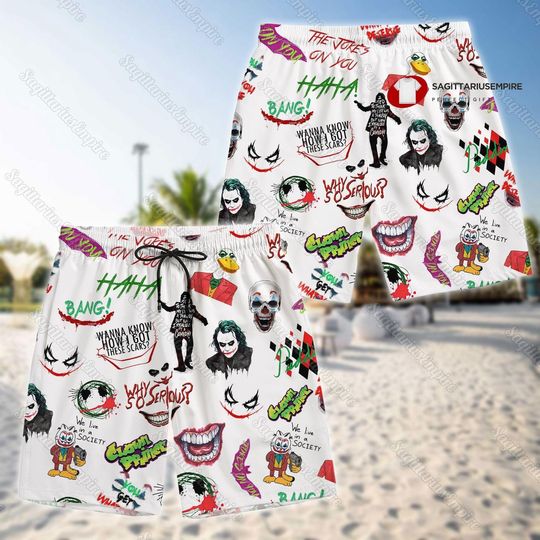 Pennywise Button Shirt And Shorts, Pennywise Hawaiian Shirt