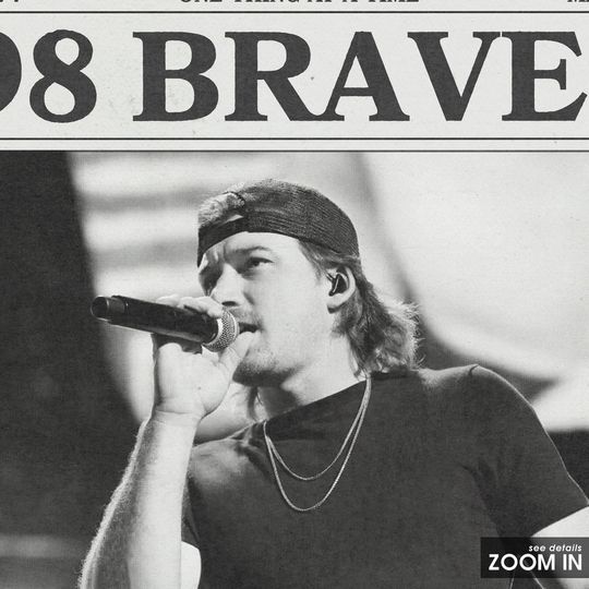 Wallen Western Retro Newspaper Print, 98 Braves Poster