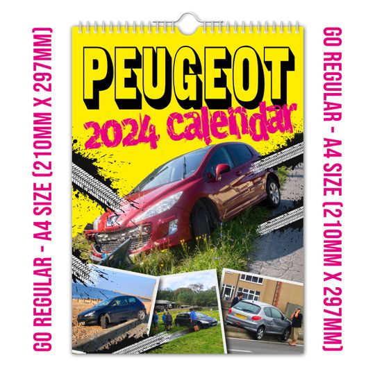 Peugeot - 2024 Wall Calendar, Creative, Gift Idea, Present, Novelty