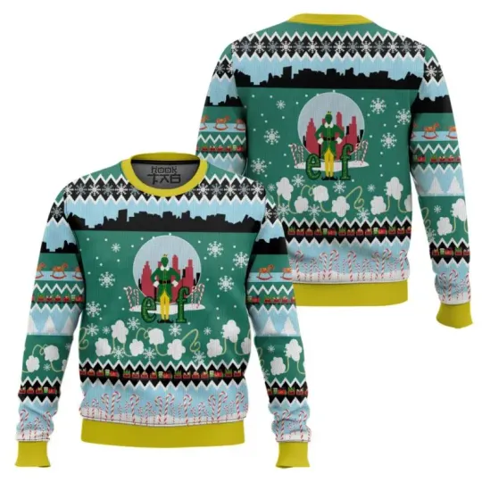 Buddy Hobbs Elf Ugly Christmas Sweater Funny Holiday Party Pullover Warm Cozy Plus Size Sweater for Men Women Xmas Gift 2026