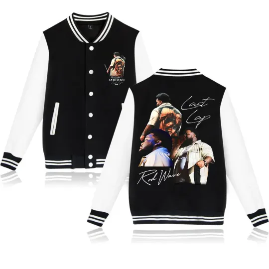 Rod Wave Last Lap 2024 Baseball Jacket