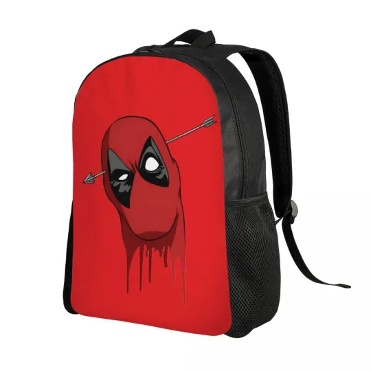Deadpool Backpacks for Men Women Waterproof School College Superhuman Bag Printing Bookbag