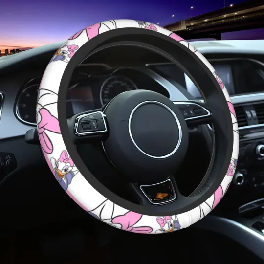 Car Steering Wheel Covers Daisy Duck Elastic Mickey