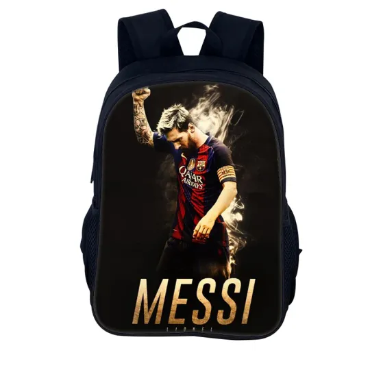 3 pcs set Messi School Backpack with Lunch Bags Pencil Bags School Bags