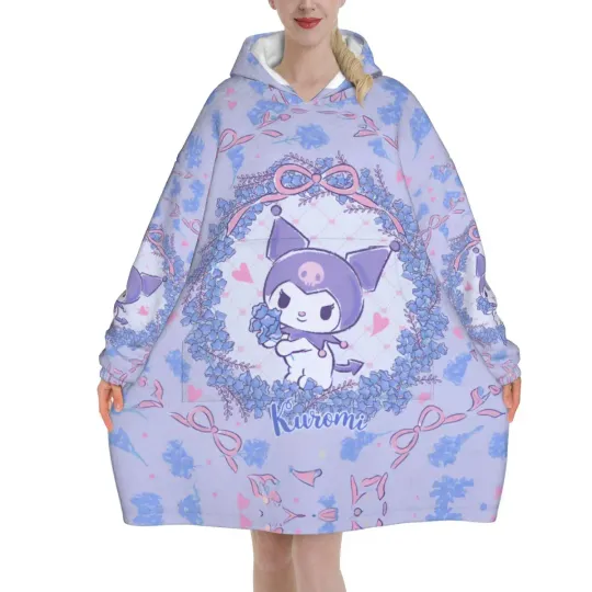 Melody And Kuromi Blanket Hoodie