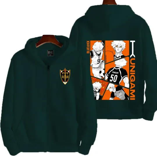 Blue Lock Kunigami Rensuke Men Zipper Hoodie