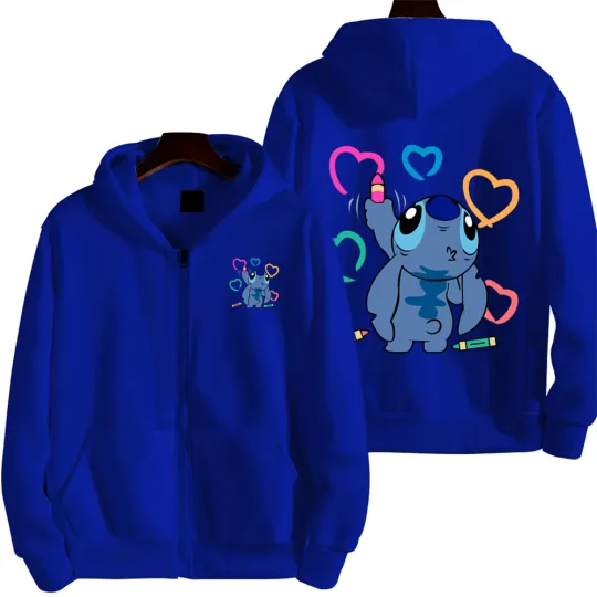 Lilo & Stitch Men Cartoon Hoodie