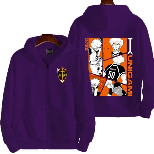 Blue Lock Kunigami Rensuke Men Zipper Hoodie