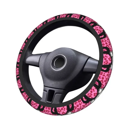 Hello Kitty Cartoon Car Steering Wheel Cover
