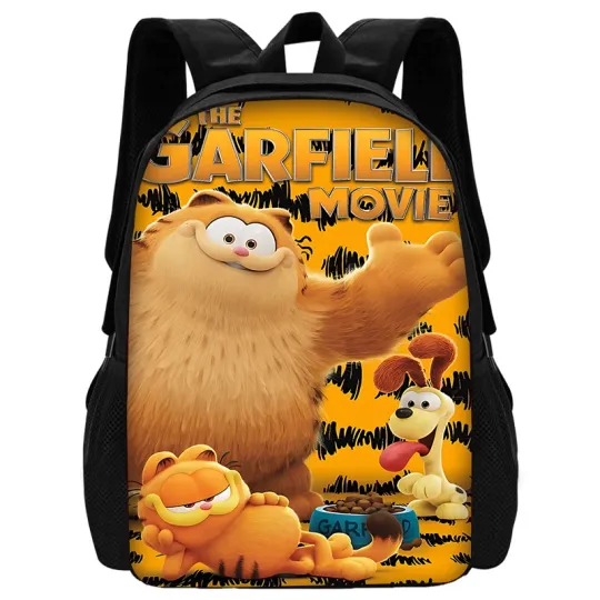 Child School Cartoon Garfield Backpackls