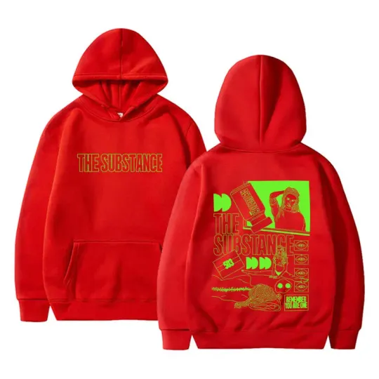 Horror Movie The Substance Double Sided Graphic Hoodie