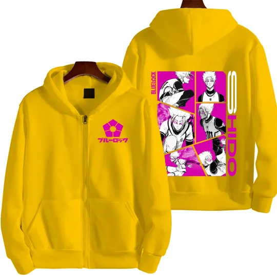 Blue Lock Shido Ryusei Men Zipper Hoodie