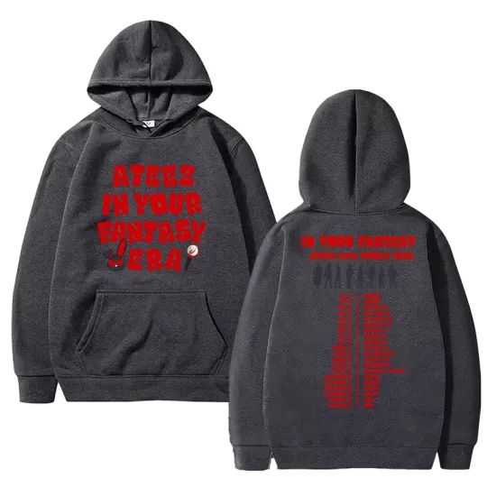 Korea Ateez 2025 World Tour Double Sided printed Hoodies